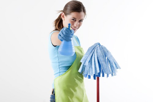 Professional after builders cleaning in a Richmond home after renovation work