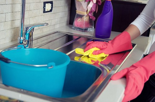 Detailed cleaning tasks for a Richmond business kitchen and washroom