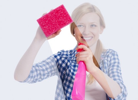 Local cleaners maintaining shared areas in a Richmond commercial building