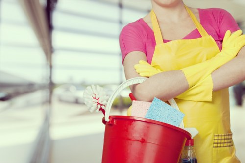 Close-up of fabric care and stain treatment during curtain cleaning